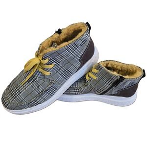 Romika Plaid Faux Fur Lined Ankle Boots Women's Comfort Casual Size 9 EU Size 40